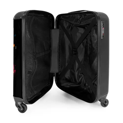 Zomerse panda met ijsje NBS - Handbagage koffer - Unisex middel -binnenkant