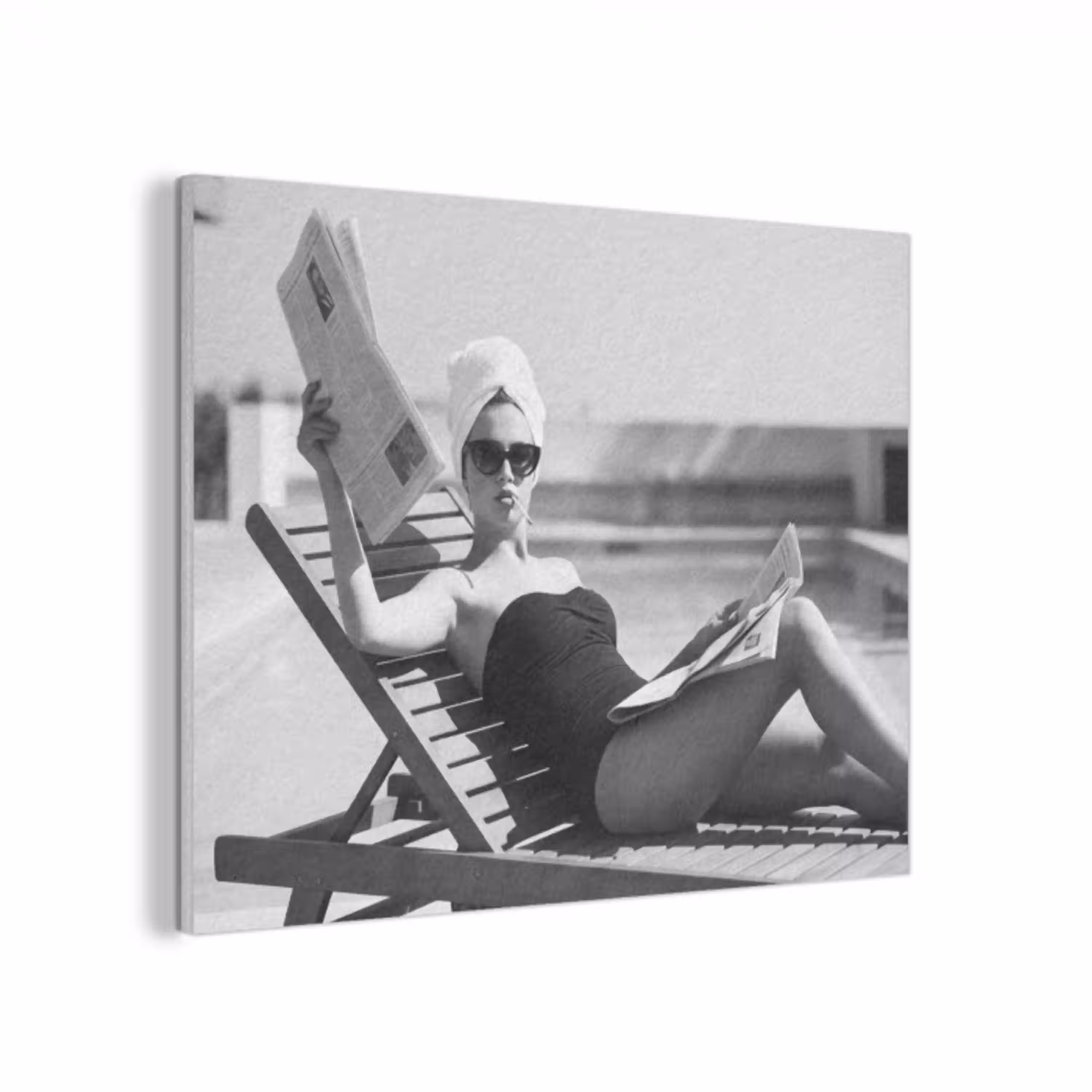 Glamour - Modern - Zwart - Wit PET vilt klein -3d