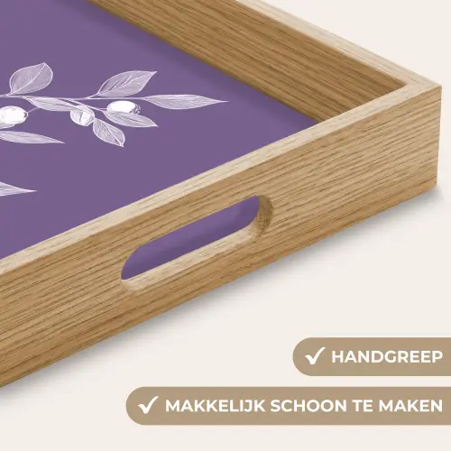 Tak - Sierlijk - Bladeren - Minimalistisch Dienblad Rechthoek middel -USP_HandgreepNL