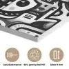 Symbolen - Abstract - Grafisch - Zwart PET vilt klein -closeup_NL