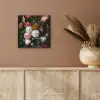 Stilleven met bloemen in een glazen vaas - Schilderij van Jan Davidsz. de Heem aluminium wit klein -sfeer4