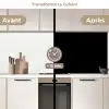 Zwart - Effen kleur keuken achterwand 2 middel 871 -voor-na2_FR