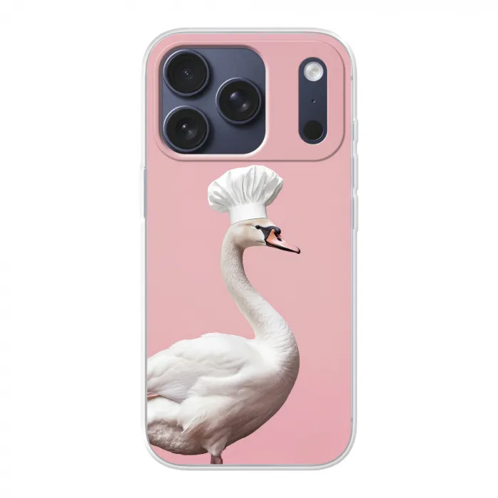 Zwaan - Koksmuts - Mooi - Klassiek Telefoonhoesje iPhone 17 Pro klein -3d