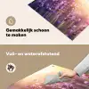 Lavendelbloemen - Paars - Zonlicht Inductie beschemer met haakjes klein -ky-schoon-nl