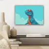 T-Rex - Blauw - Wolken - Zonnebril canvas 2cm klein -sfeer6