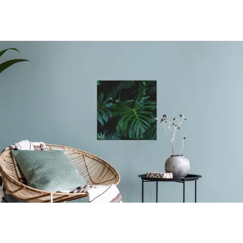 Monstera -  Inductie beschermer - Bladeren - Tropical - Afdekplaat voor kookplaat Muursticker klein -plant