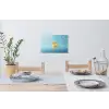 Bubbels - Badeend - Geel Muursticker klein -eettafel