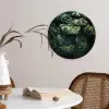 Plant - Monstera - Lichtinval Wandcirkel kunststof plaat 5mm dik klein -sfeer4