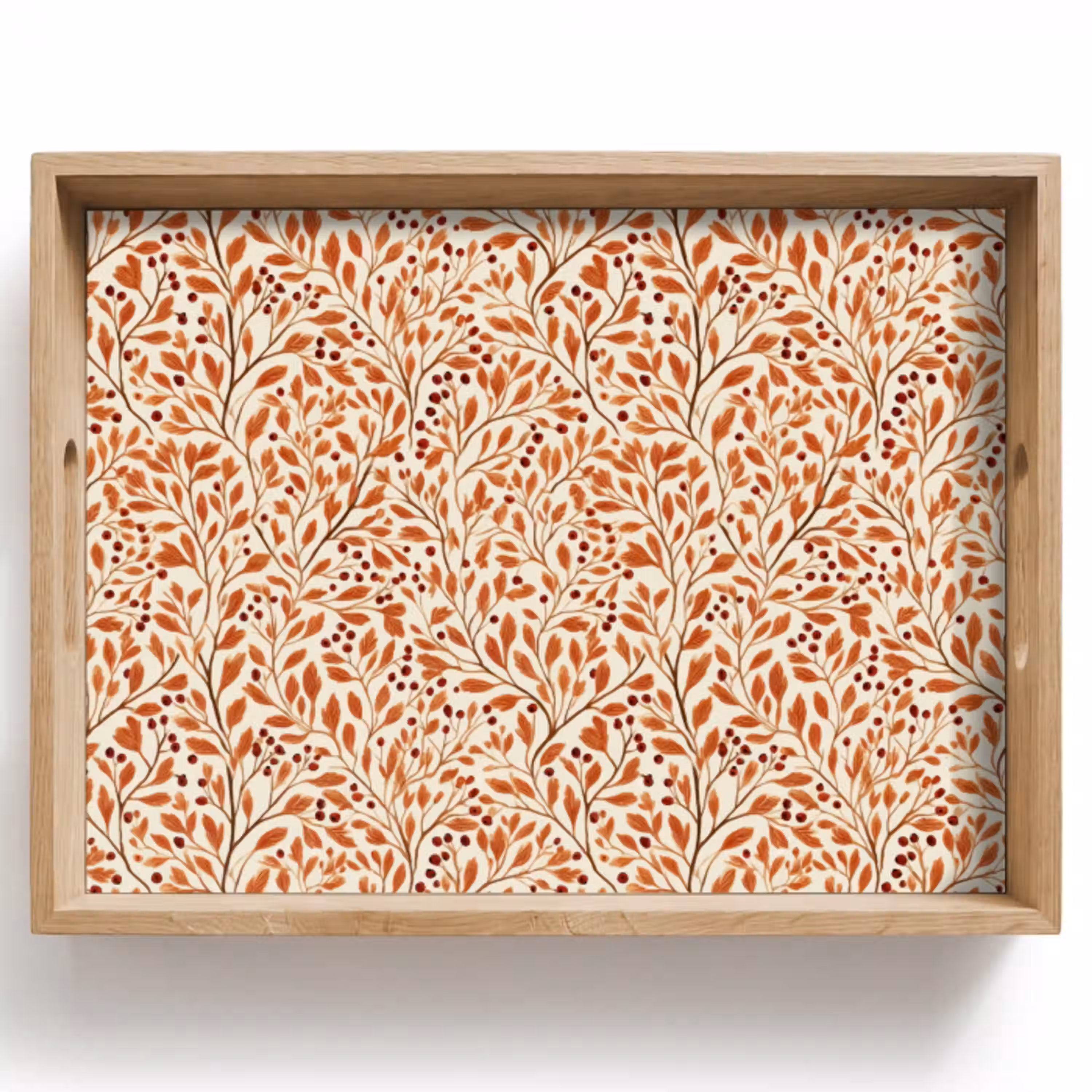 Bladeren - Botanisch  - Terracotta Dienblad Rechthoek middel 911 -z3d_shopping