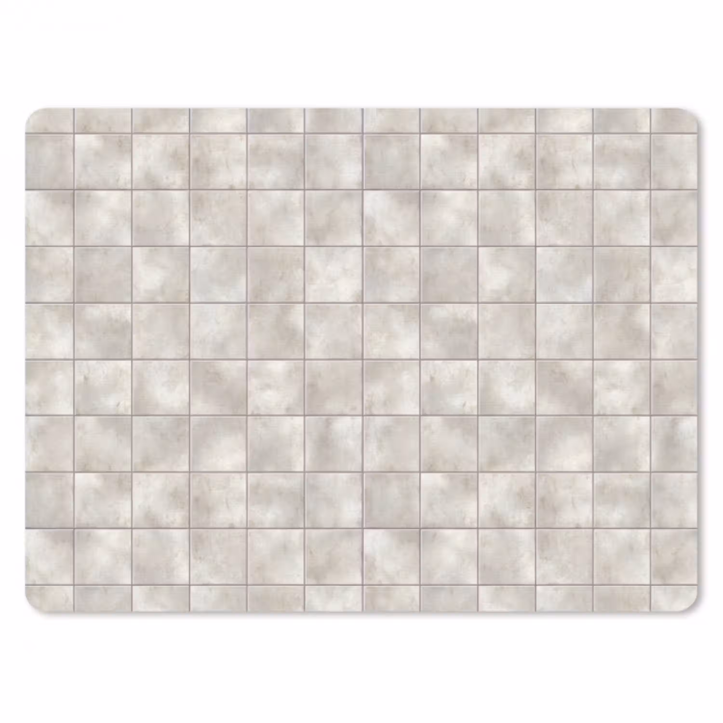 Tegels - Natuurlijk - Grijs muismat rubber klein 262 -3d