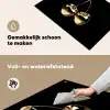 Kersen - Zwart - Goud - Chrome Inductie beschemer met haakjes klein -ky-schoon-nl