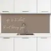 Life is to short to eat boring food keuken achterwand 2 middel -3d