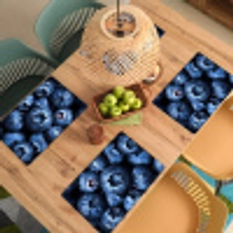 Bessen - Blauw - Fruit Placemat vinyl groot -zzsfeer5_Kitchenyeah-website