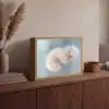 Paardenbloemen - Pluisjes - Wit Light Box met batterij (Wandlamp) middel -sfeer2