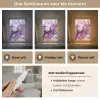 Marmer - Paars - Lila - Goud Light Box met kabel (Tafellamp) klein -USP_lichtkleurNL