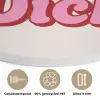 Tekst - Boodschap - Roze Akoestische PET Vilt - Rond klein -closeup_NL