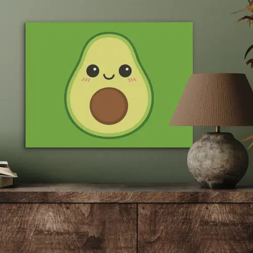 Avocado - Groen - Speels PET vilt klein -sfeer2