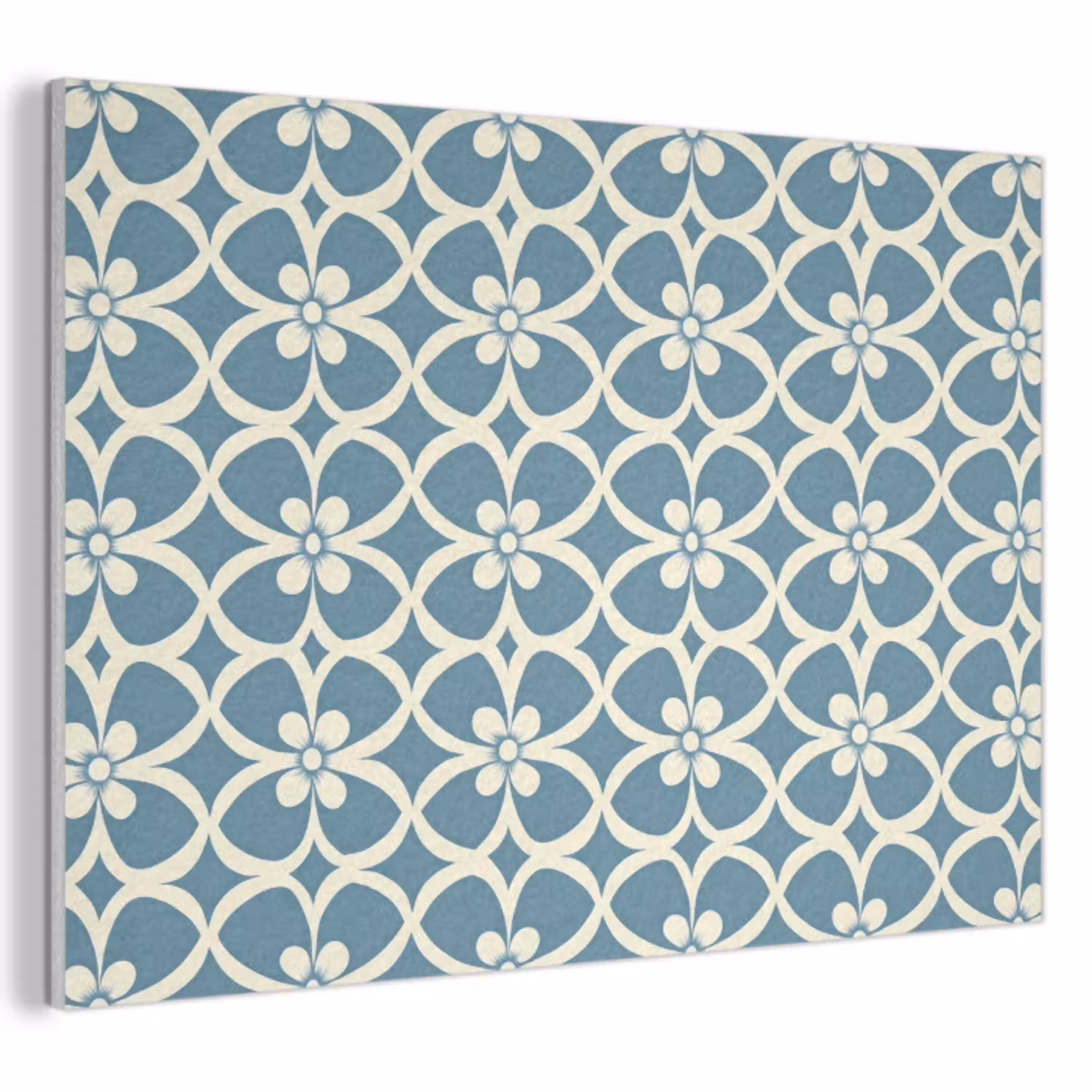 Patroon - Symmetrisch - Blauw PET vilt klein 837 -3d