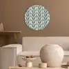 Retro - Modern - Groen Akoestische PET Vilt - Rond klein 838 -sfeer1