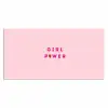 Girl power - Roze - Hartje Muismat XXL klein -3d_leeg