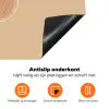 Perzik - Lijntekening - Pit - Beige Inductie beschermer vinyl 3mm klein -zzzzzzz-td-onderkant