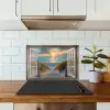 Doorkijk - Strand - Pad - Zonsondergang keuken achterwand spatscherm klein -sfeer2