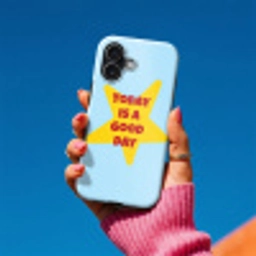 Ster - Today is a good day - Blauw Toughcase MagSafe Apple iPhone 17 klein -Sfeer1V