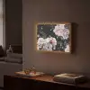 Vintage - Rozen - Romantisch - Bloemen Light Box met batterij (Wandlamp) middel -sfeer1