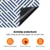 Crème - Blauw - Strepen - Patroon Inductie beschermer vinyl 3mm klein 276 -zzzzzzz-td-onderkant