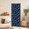 Grafisch - Bloesemtak - Blauw deurposter klein 289 -sfeer2