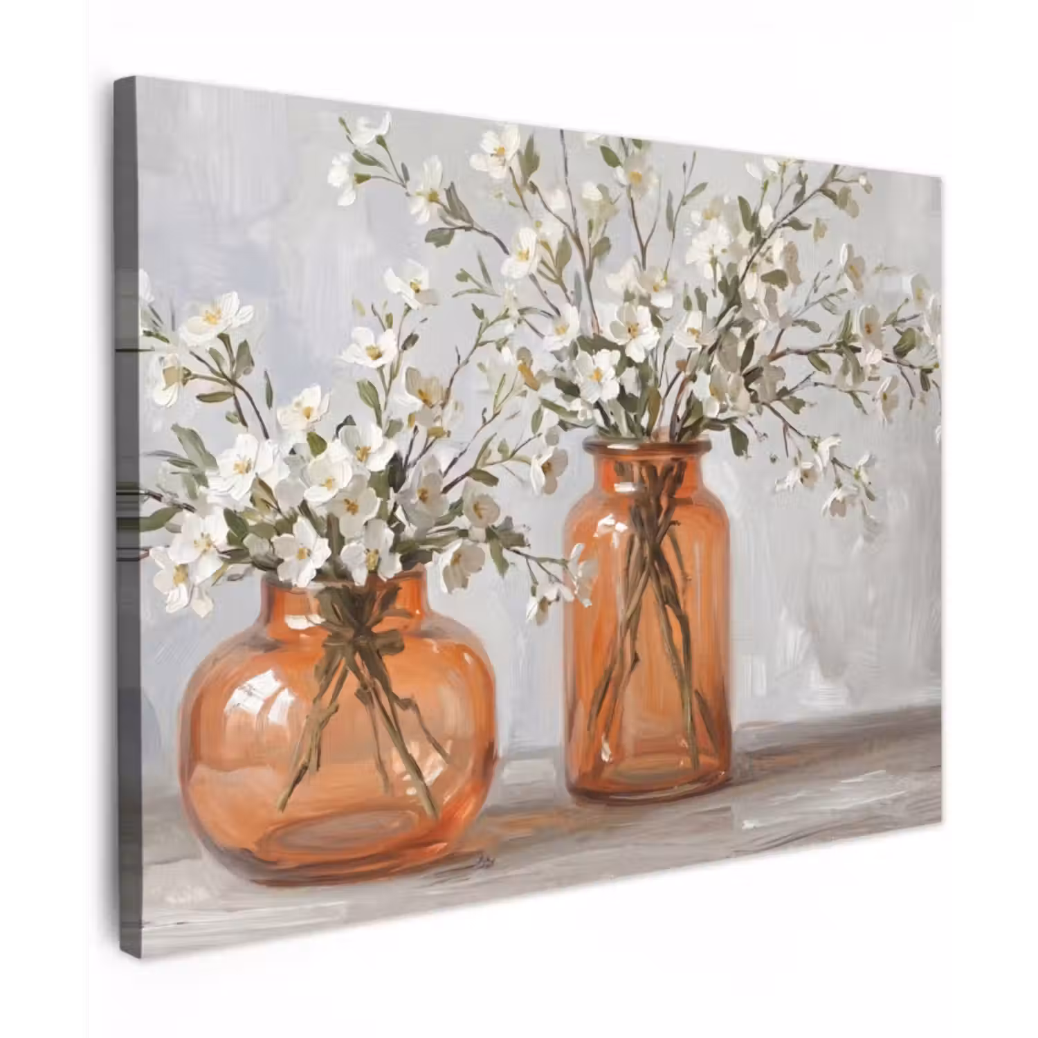 Canvas Print - Vases - Flowers - Orange