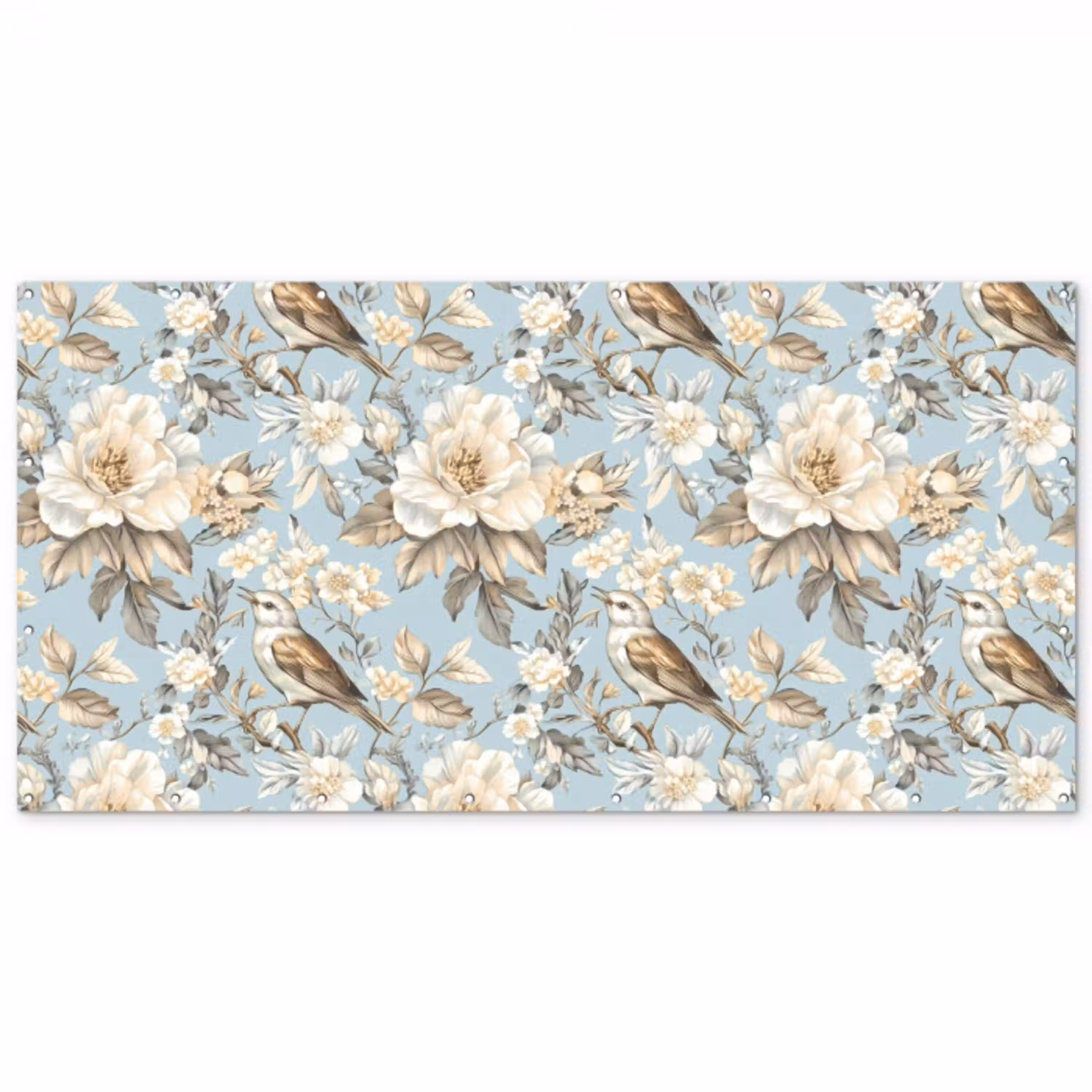 Botanisch - Zangvogel - Blauw Balkonbeschermer Duitsland klein 596 -zz_3d