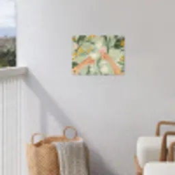 Glazen - Proosten - Bladeren - Groen tuinposter los doek klein -sfeer8