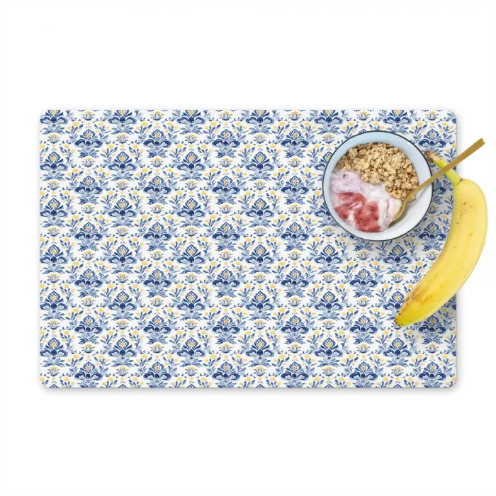 Frans - Citroen - Royaal - Blauw - Geel Placemat vinyl groot 368 -zzzproduct_Kitchenyeah-website