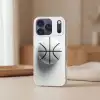 Basketbal - Wit - Schaduw - Lijnen Telefoonhoesje iPhone 17 Pro Max klein -sfeer2