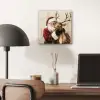 Kerstman - Rendier - Sneeuw - Kleurrijk aluminium wit klein -sfeer5