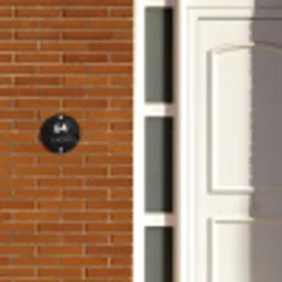 Leisteen - Modern Naambord Rond klein -sfeer3-rond-XS