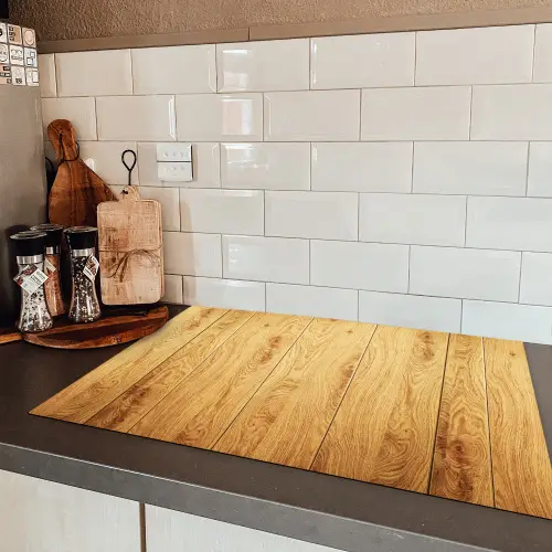 Patronen - Planken - Natuur Inductie beschermer vinyl 3mm klein 276 -sfeer3