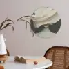 Vrouw - Beige - hoed Akoestische PET Vilt - Rond klein -sfeer3