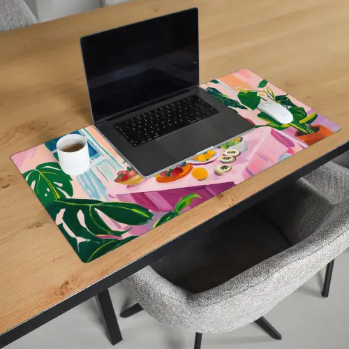 Tafel - Wijn - Fruit Muismat XXL klein -sfeer1