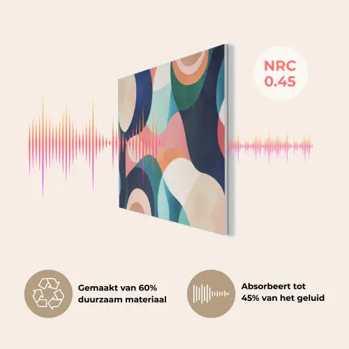 Abstract - Blauw - Roze PET vilt klein -USP_NL