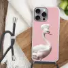 Zwaan - Koksmuts - Mooi - Klassiek Hoesje iPhone 16 Pro Max met koord klein -sfeer4