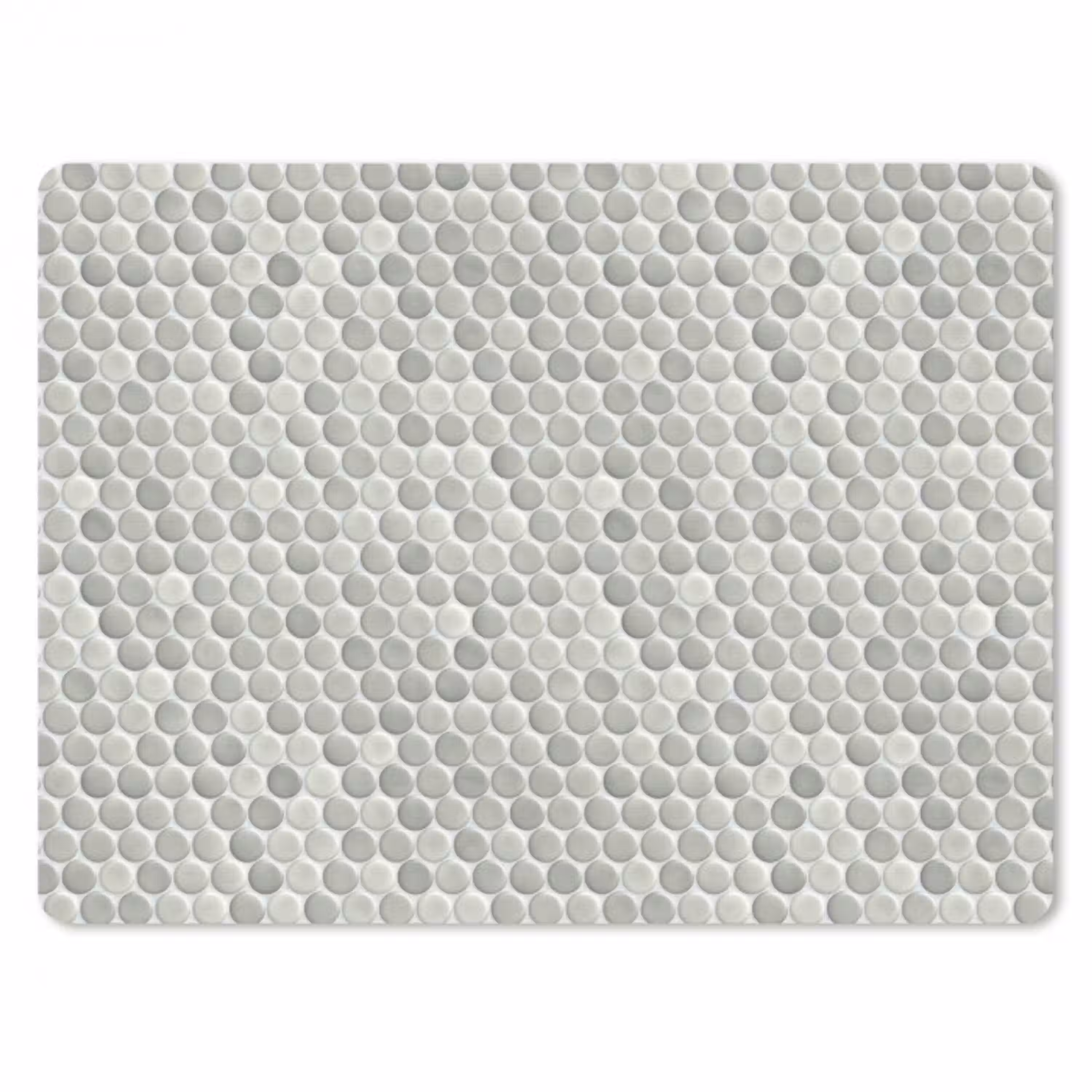 Penny - Mozaïek - Lichtgrijs muismat rubber klein 262 -3d