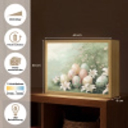 Paaseieren - Pasteltinten - Bloemen Light Box met batterij (Wandlamp) middel -USP_websiteoverzichtDE