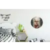 Winter - Bos - Rendier - Donker Wandcirkel aluminium klein -kinderkamer