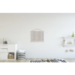 Grijs - Beton - Industrieel textielposter latten blank klein 122 -kinderkamer