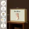 Stippen - Prinses - Kroon - Haar Light Box met batterij (Wandlamp kind) middel -USP_websiteoverzichtNL