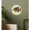 Vis - Tropisch - Strepen - Vinnen Wandcirkel behangsticker klein -sfeer2