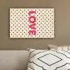 Love - Stippen - Roze canvas 2cm klein -sfeer3
