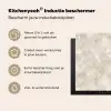 Lichtbeige - Goudbruine Nerven - Marmer Inductie beschermer vinyl 3mm middel 274 -zzzzzzusp-haakje_NL